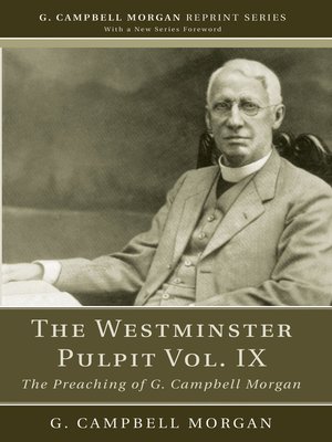 cover image of The Westminster Pulpit Volume IX